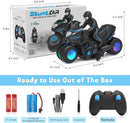 Remote Control Motorcycle with RGB Light-Up Wheels and 360-Degree Rotation Magic Cars 5
