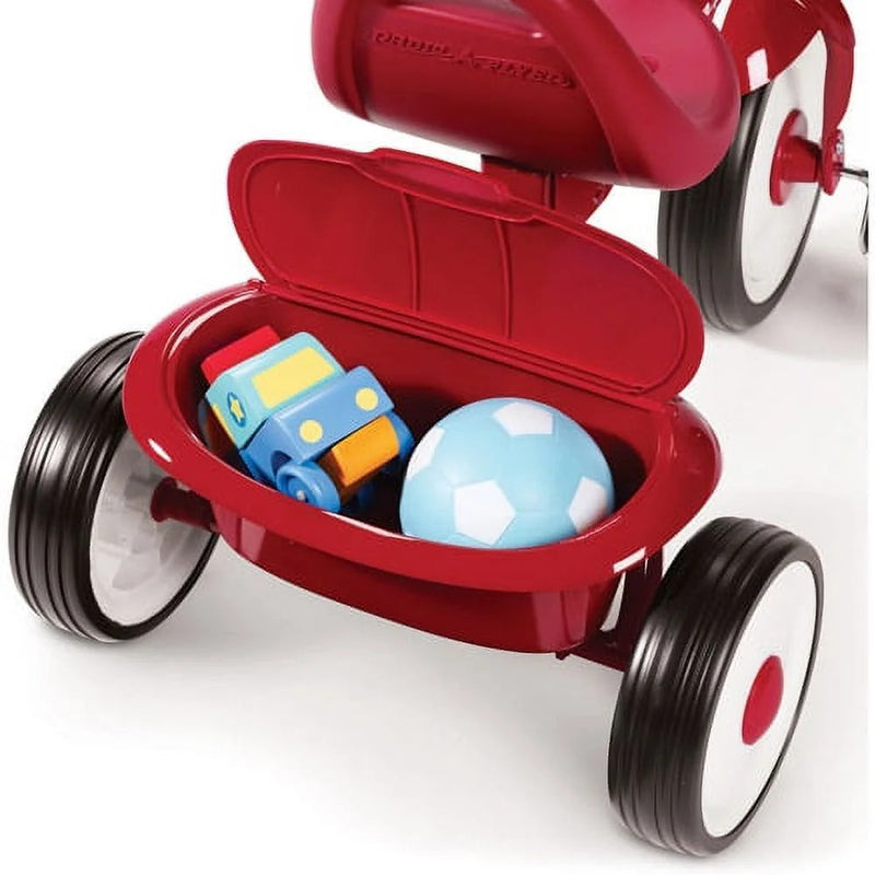 Ready-to-Ride Foldable Red Toddler Tricycle Fully Assembled Magic Cars 6