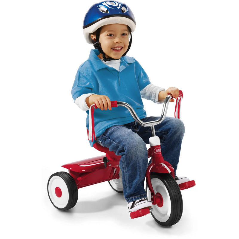 Ready-to-Ride Foldable Red Toddler Tricycle Fully Assembled Magic Cars Variant 0