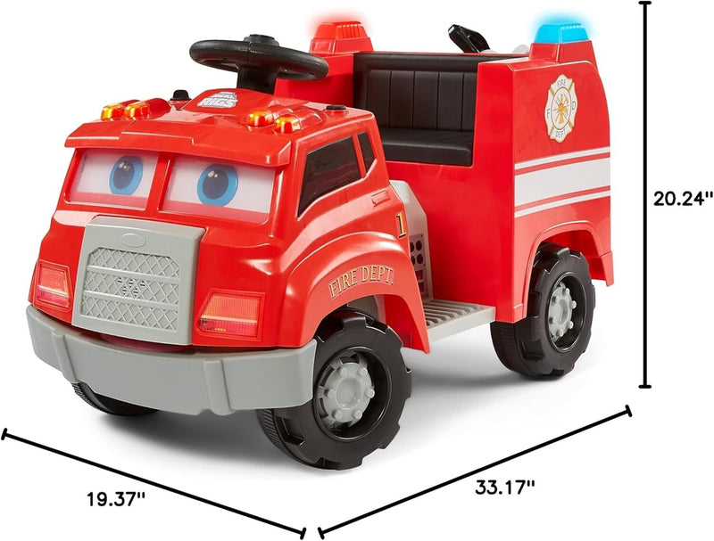 Ride-On Fire Truck Toy for Kids 1.5-4 Years with Lights and Sounds Magic Cars 9