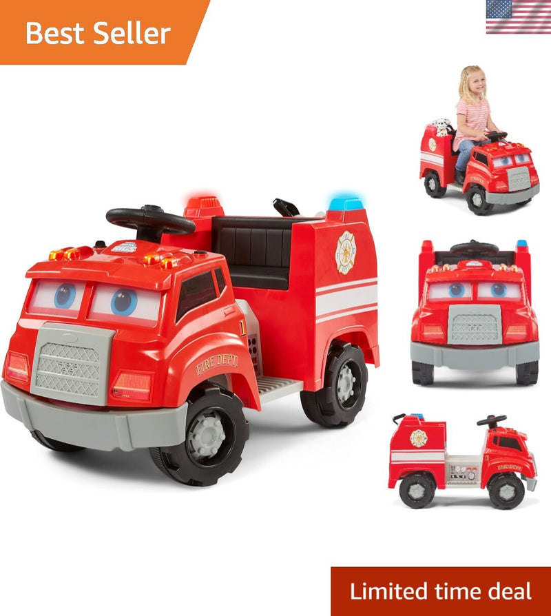 Interactive Ride-On Fire Truck Toy for Toddlers Ages 1.5 to 4 Years Magic Cars Variant 0