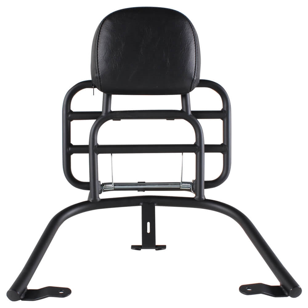 Vespa Primavera Sprint Rear Rack with Backrest Black | Magic Cars