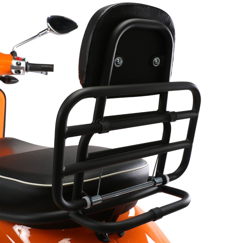 Vespa Primavera Sprint Rear Rack with Backrest Black | Magic Cars