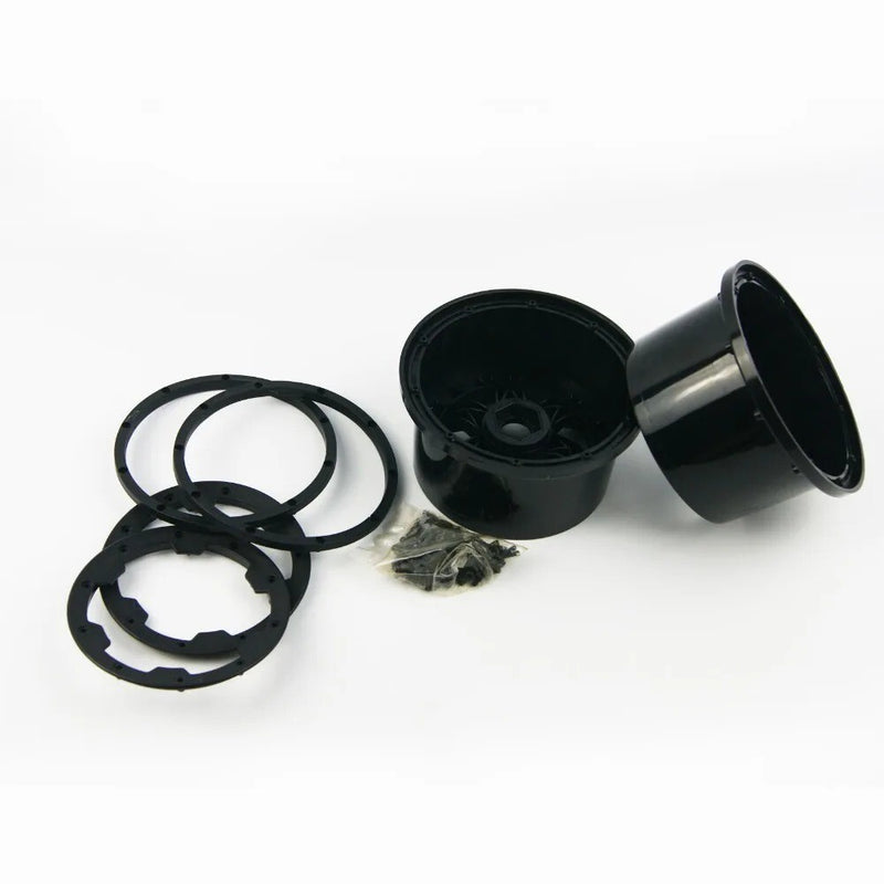Rear Wheel Hub Beadlock Ring Set with Landing Gear for 1/5 Scale RC Cars Magic Cars 10