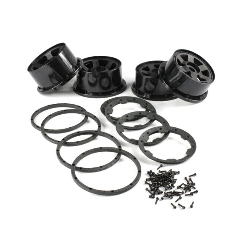 Rear Wheel Hub Beadlock Ring Set with Landing Gear for 1/5 Scale RC Cars Magic Cars 1