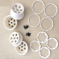Rear Wheel Hub Beadlock Ring Set with Landing Gear for 1/5 Scale RC Cars Magic Cars Variant 0