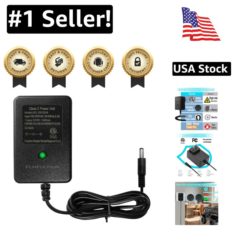 Rechargeable 12V Battery Charger for Kids' Ride-On Vehicles Magic Cars Variant 0