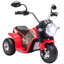 6V Rechargeable Battery Powered Red Ride-On Chopper Motorcycle for Kids Magic Cars 0