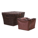 Rectangular "Wicker Basket" Topcase - Removable Liner - image 4