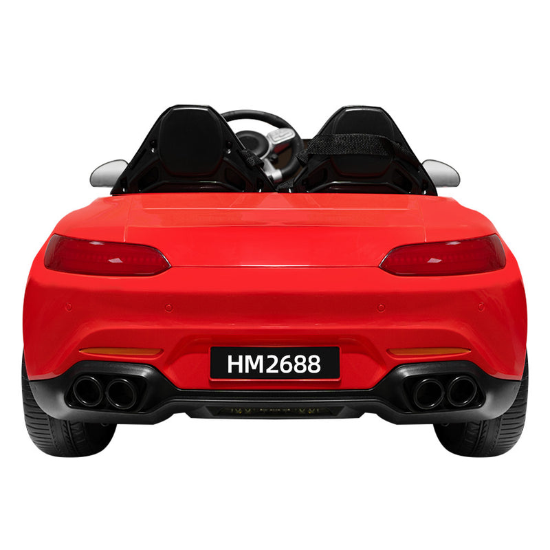 12V Red 2-Seater Ride-On Car with Power Wheels, Remote Control, Bluetooth, and LED Lights Magic Cars 11