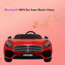 12V Red 2-Seater Ride-On Car with Power Wheels, Remote Control, Bluetooth, and LED Lights Magic Cars 2