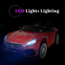 12V Red 2-Seater Ride-On Car with Power Wheels, Remote Control, Bluetooth, and LED Lights Magic Cars 8