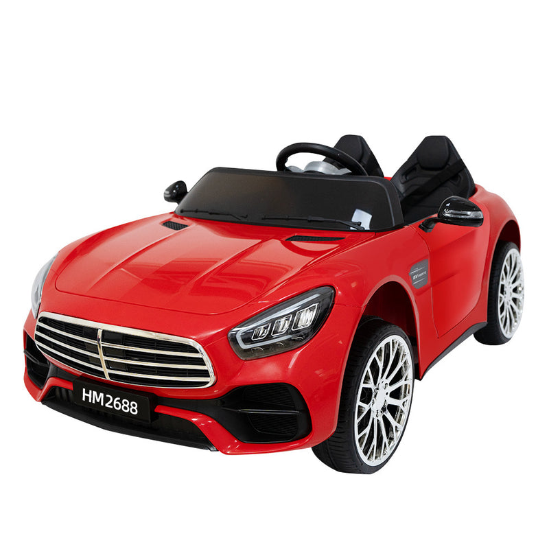 12V Red 2-Seater Ride-On Car with Power Wheels, Remote Control, Bluetooth, and LED Lights Magic Cars Variant 0