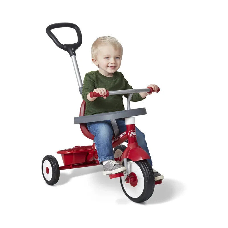 Red 3-in-1 Stroll 'n' Trike Kids Bike with Adjustable Seat and 3-Stage Growth Design Magic Cars Variant 0