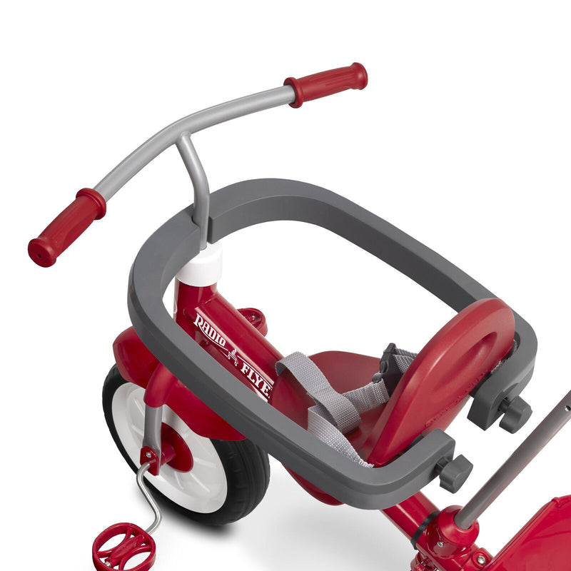 Red 3-in-1 Stroll 'n' Trike with Adjustable Seat for Kids – Grows with Child Through 3 Stages Magic Cars 7