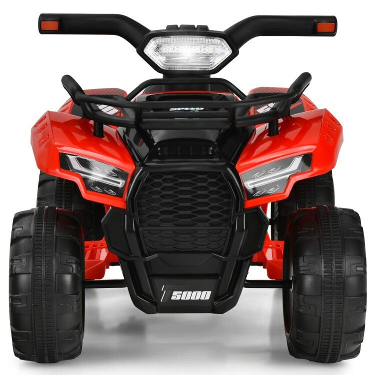 Red 6V Electric Kids ATV Ride-On Car with LED Lights and MP3 Player for Toddlers Magic Cars 1