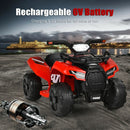 Red 6V Electric Kids ATV Ride-On Car with LED Lights and MP3 Player for Toddlers Magic Cars 7