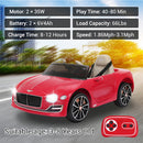 Red Bentley-Style 12V Electric Kids Ride-On Car with Remote Control and LED Lights Magic Cars Variant 0