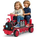12V Red and Blue 2-Seater Electric Ride-On Train Car for Kids with Music, Lights, Horn, and Storage Magic Cars Variant 0