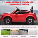 Red Electric Ride-On Car for Kids with Safety Belt, Parent Remote Control, and Music Magic Cars 1