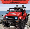 Red Off-Road Ride-On Jeep for Kids with Parental Remote Control, Ages 1-8 Magic Cars 4