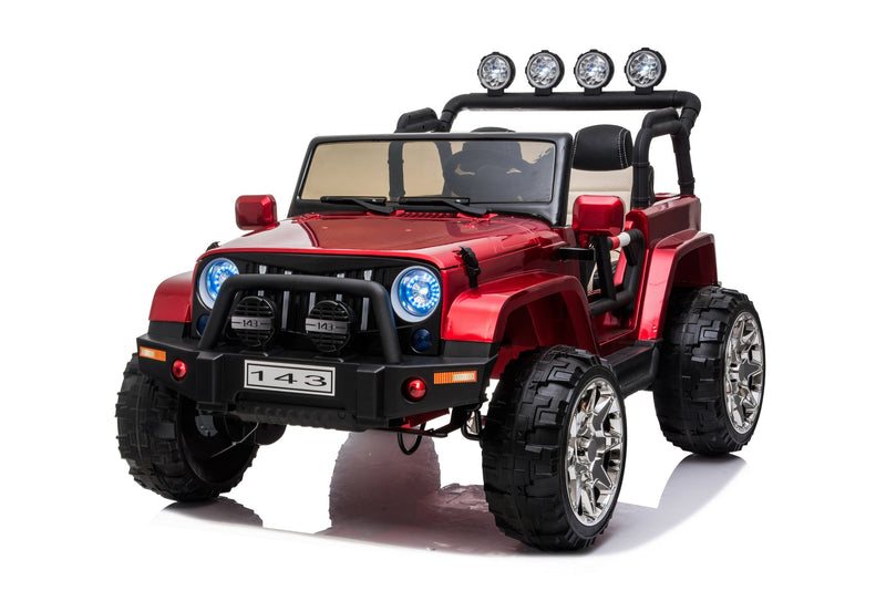 Ride On Car Kids Jeep Style 4x4 W/Rubber Tires 24 Volt