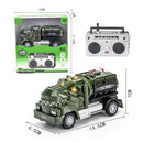 Dino-Themed Remote Control Military Truck with Oil Tanker Magic Cars 2