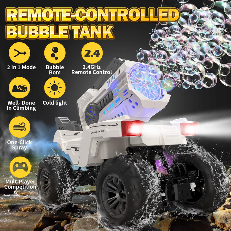 Remote Control RC Car with Built-in Bubble Machine and Blower Toy Magic Cars 1