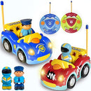 Remote Control Cartoon Police and Race RC Radio Control Cars Toy Set Magic Cars 1