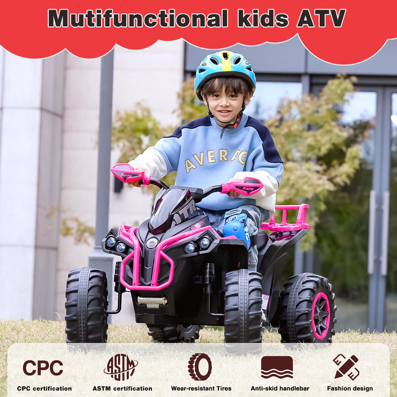 Electric Remote Control Four-Wheeler Ride-On Toy for Kids with Music, LED Lights, and USB Charging Magic Cars 20