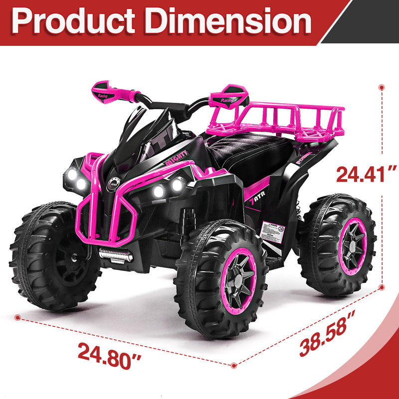 Electric Remote Control Four-Wheeler Ride-On Toy for Kids with Music, LED Lights, and USB Charging Magic Cars 23