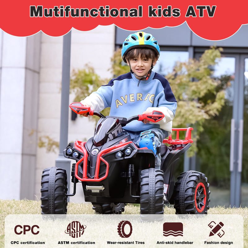 Electric Remote Control Four-Wheeler Ride-On Toy for Kids with Music, LED Lights, and USB Charging Magic Cars 5