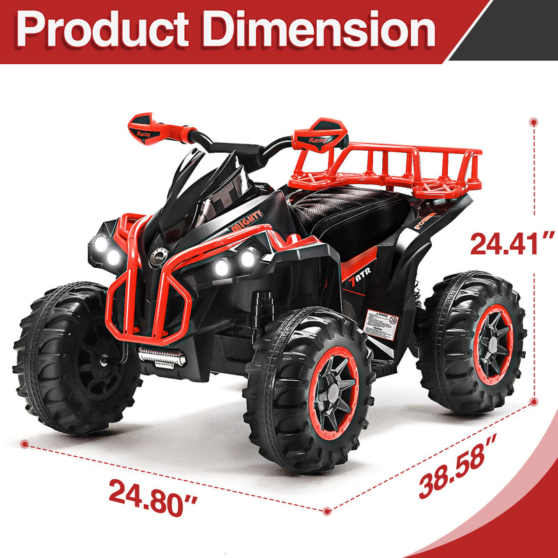 Electric Remote Control Four-Wheeler Ride-On Toy for Kids with Music, LED Lights, and USB Charging Magic Cars 8
