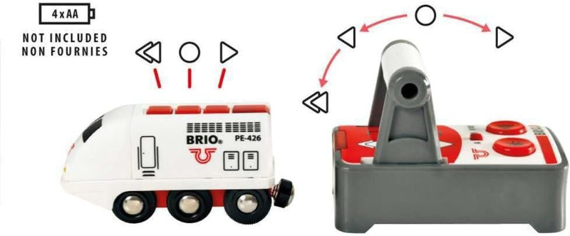 Remote Control Kids Toy Train with Light and Sound Compatible with Wooden Tracks Magic Cars 6