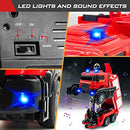 Remote Control Fire Truck Toy Set with LED Lights and Sound - 3 Small Fire Trucks Magic Cars 4
