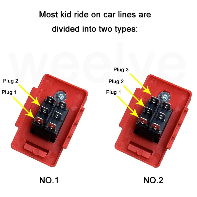 Replacement Accelerator Foot Pedal with 6-Pin Socket for Children’s Ride-On Cars Magic Cars 8