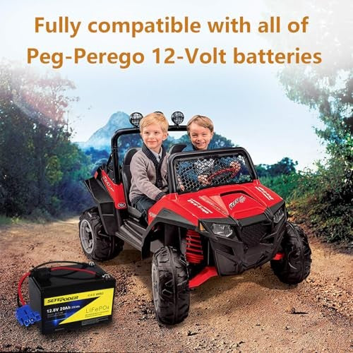 12V 20Ah Replacement Battery Compatible with Peg Perego 12 Volt Ride-On Toys Magic Cars 5