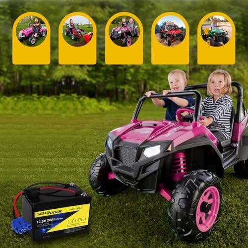 12V 20Ah Replacement Battery Compatible with Peg Perego 12 Volt Ride-On Toys Magic Cars 6