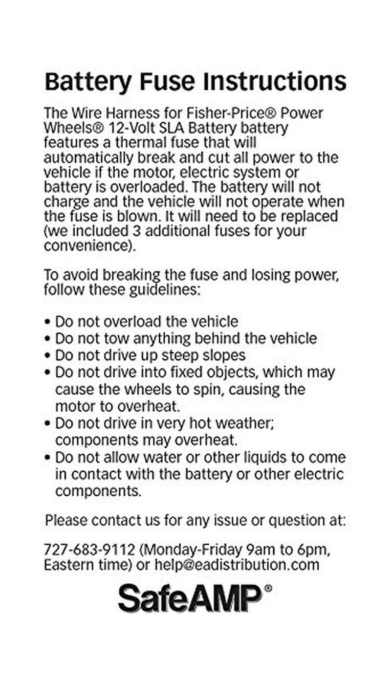 Replacement 12-Volt Battery for Power Wheels Ride-On Toys Magic Cars 2