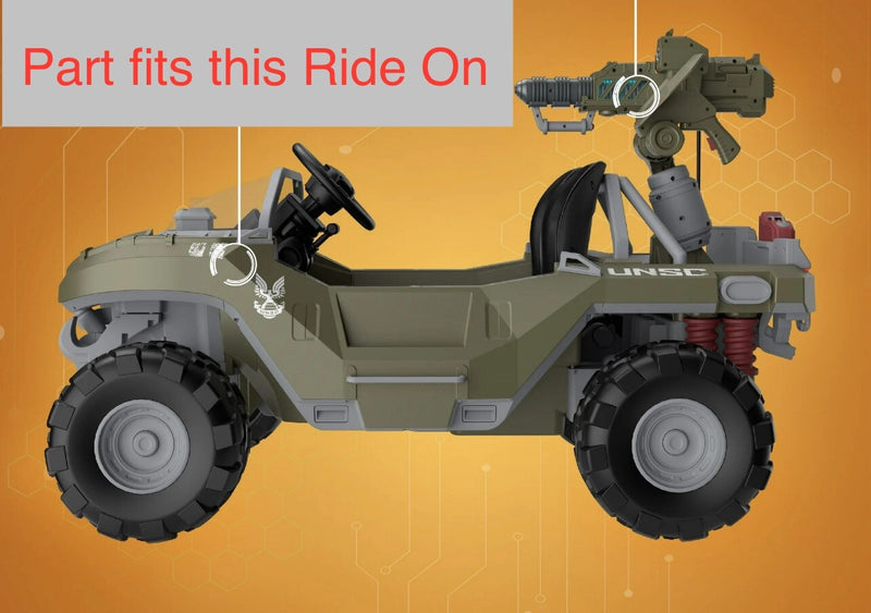 Replacement Steering Wheel for 24V Halo Warthog Ride-On Vehicle Magic Cars 3