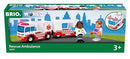 Emergency Rescue Train Set with Battery-Powered Lights, Sounds, and Paramedic Figure Magic Cars 1