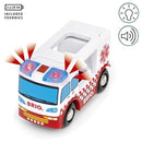 Emergency Rescue Train Set with Battery-Powered Lights, Sounds, and Paramedic Figure Magic Cars 4