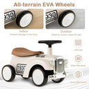 Retro Kids Ride-On Sit-to-Stand Vehicle with Working Steering Wheel and Music Magic Cars 7