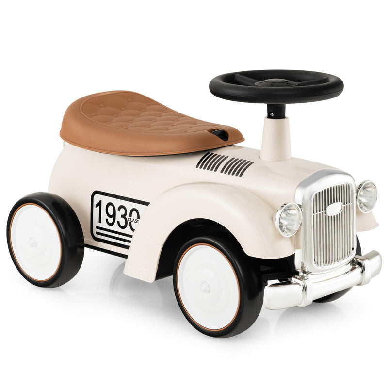 Retro Kids Sit-to-Stand Ride-On Vehicle with Functional Steering Wheel Magic Cars 9