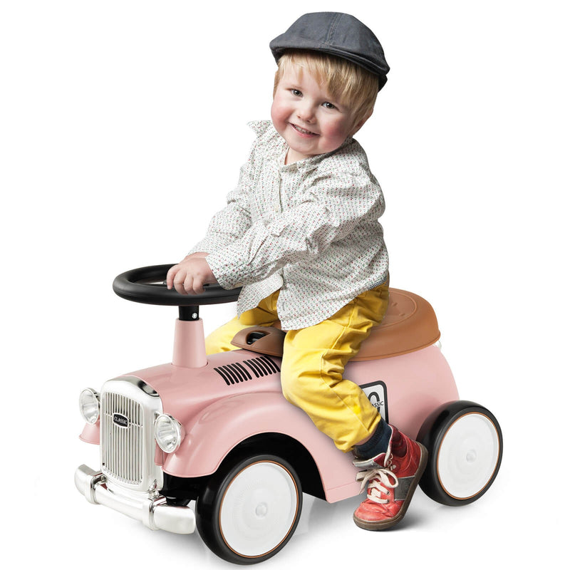 Retro Kids Ride-On Sit-to-Stand Vehicle with Functional Steering Wheel Magic Cars 10
