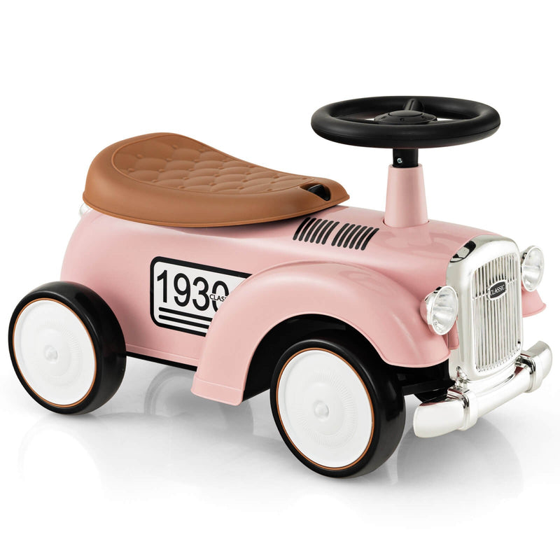 Retro Kids Ride-On Sit-to-Stand Vehicle with Functional Steering Wheel Magic Cars 9