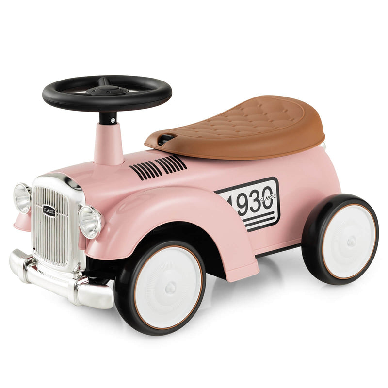 Retro Kids Ride-On Sit-to-Stand Vehicle with Functional Steering Wheel Magic Cars Variant 0