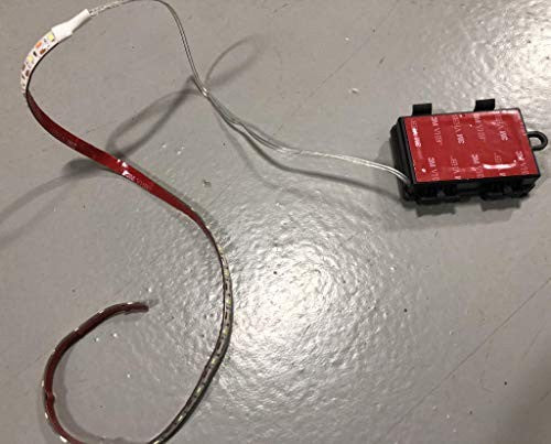 35-Inch Battery-Powered Truck Bed with LED Lights and Switch Plus Battery Box Magic Cars 2