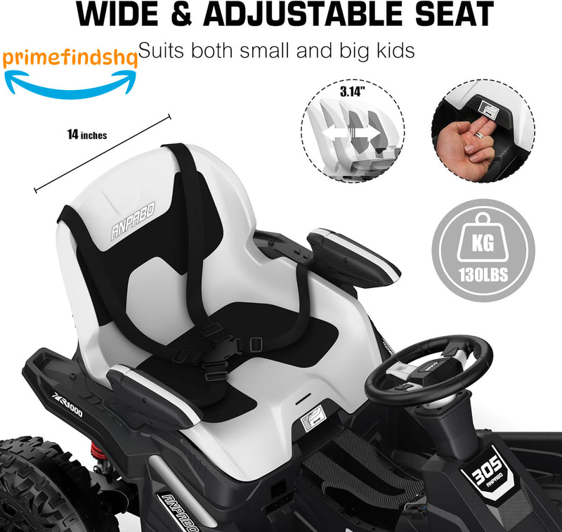 Ride-On 4x4 Quad Bike Toy with Adjustable Seat and Remote Control Magic Cars 2