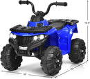 Kids Ride-On 4-Wheel Off-Road ATV Quad with Skid-Resistant Tires Magic Cars 6
